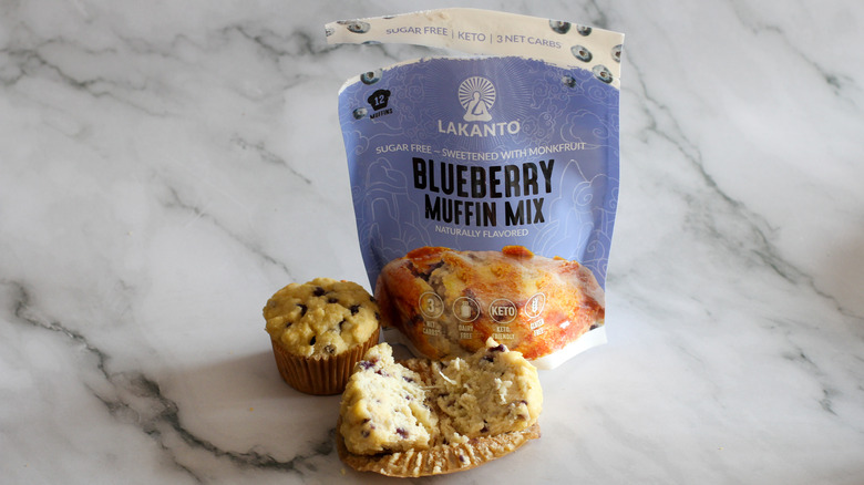 Lakanto blueberry muffin mix