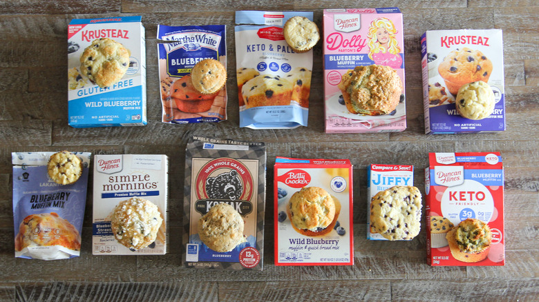 Muffin mixes with muffins