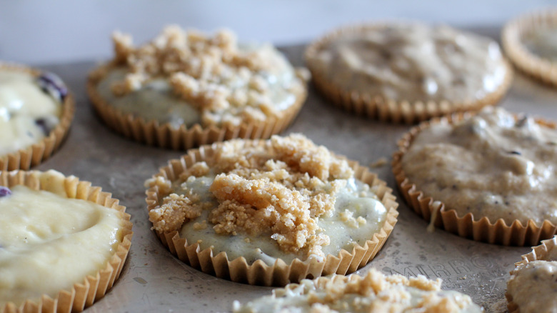 Muffin with streusel topping