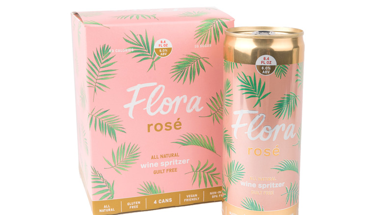 Flora wine can and box