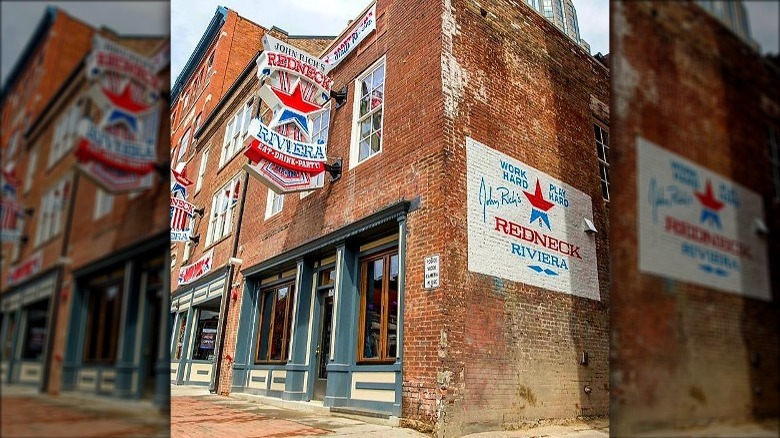 Redneck Riviera bar exterior and signs