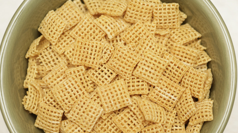 Chex cereal in bowl