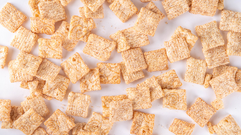 Cinnamon Toast Crunch cereal in milk