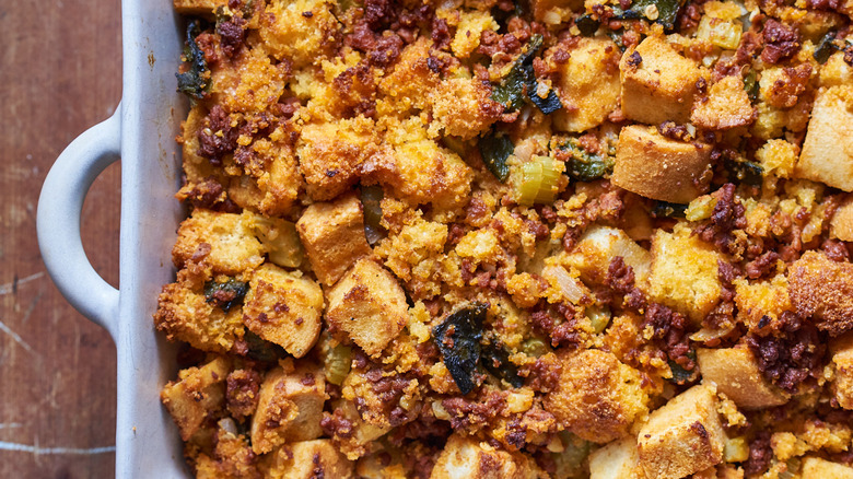 Chorizo Cornbread Stuffing