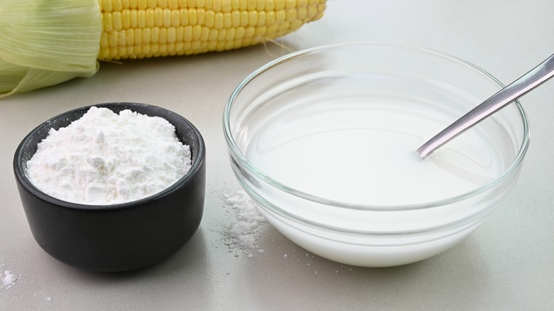 bowl of cornstarch