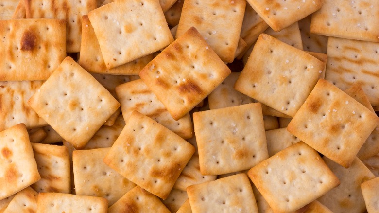 A pile of crackers