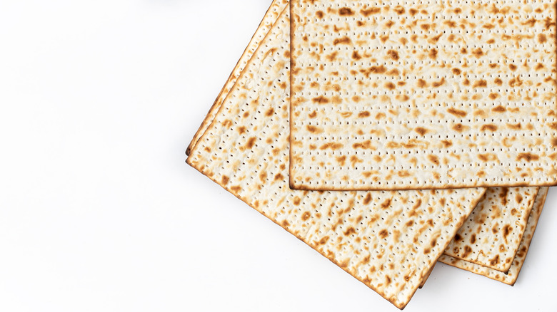 A few pieces of matzo