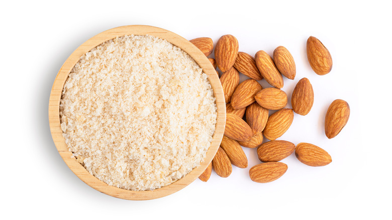 bowl full of almond meal