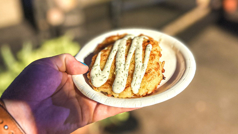 Epcot two potato Latkes