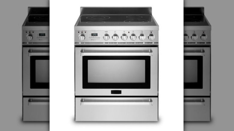 convection oven with glass top