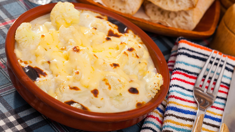 Cauliflower bake with browned bechamel sauce