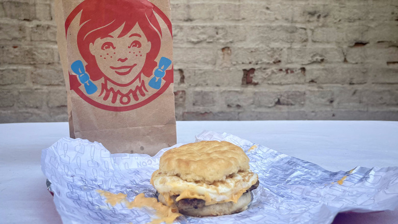 Wendy's breakfast sandwich