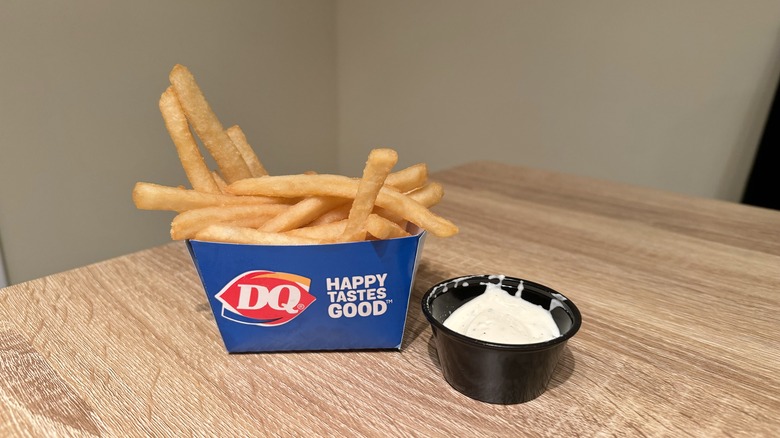 Dairy Queen fries and ranch sauce