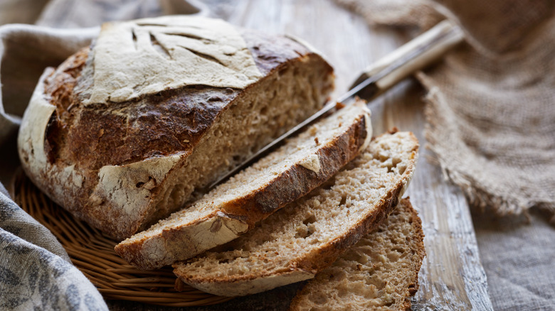 Rustic loaf of bread