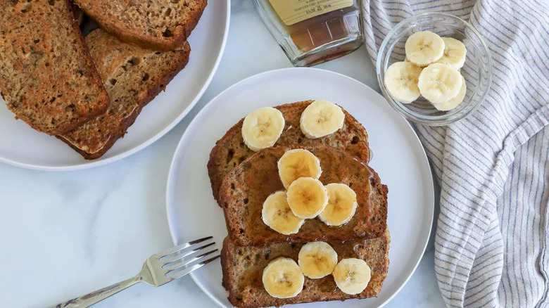 Banana bread French toast 