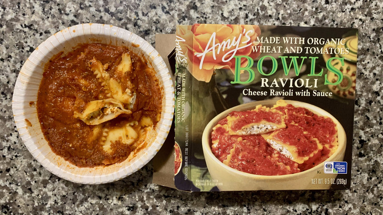 amy's frozen ravioli bowl