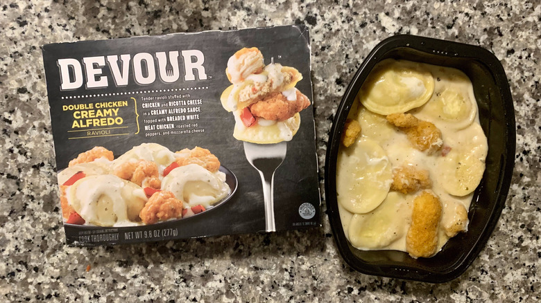 devour ravioli frozen meal