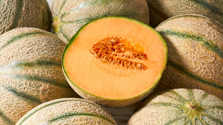 Whole cantaloupe