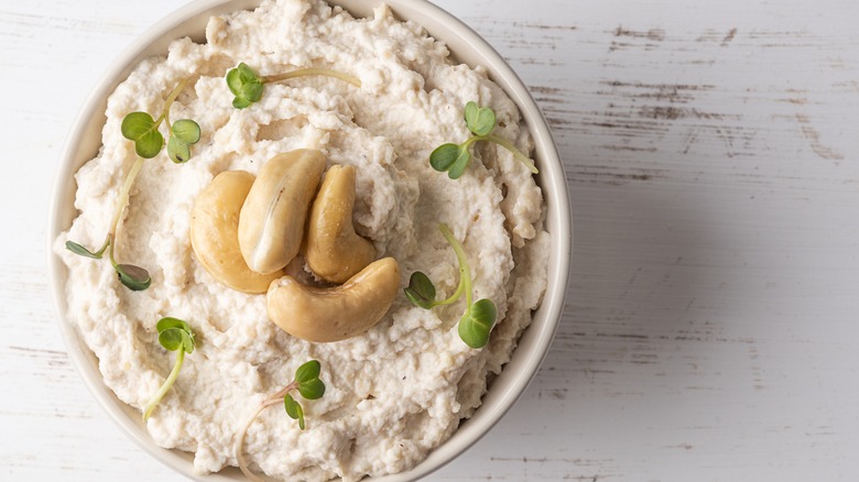 Bowl of cashew cheese