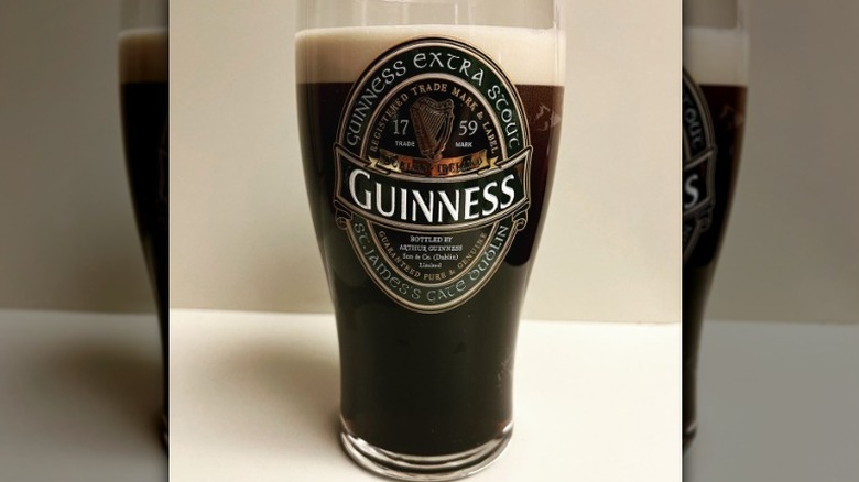 Freshly poured Guinness