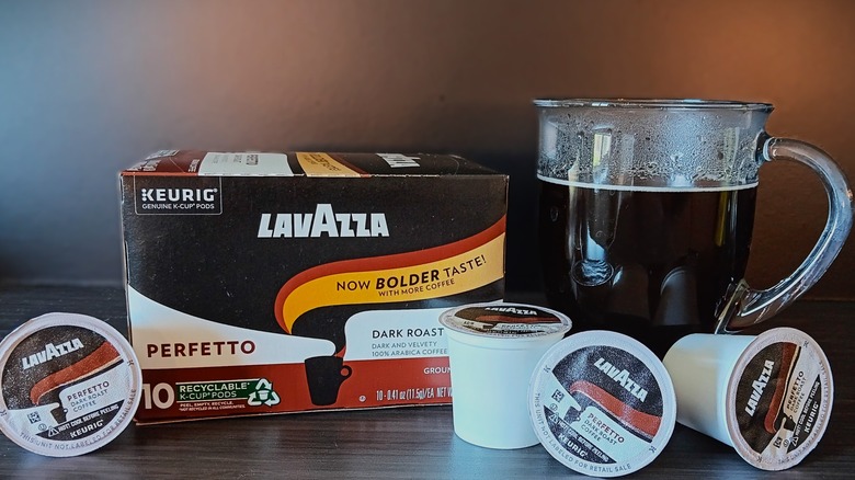 LavAzza dark roast K-cups