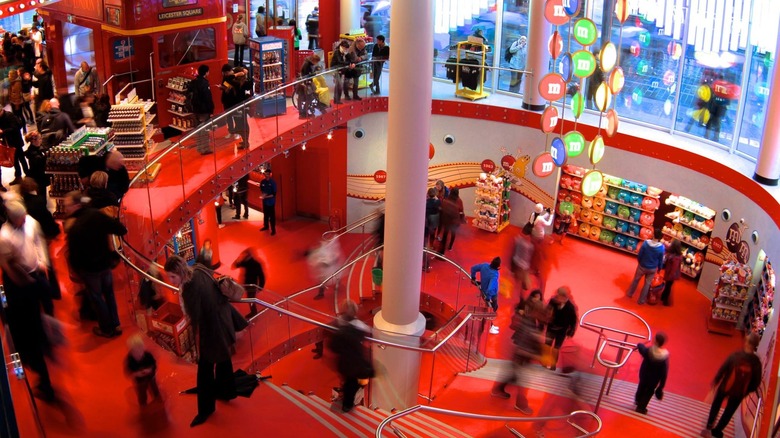 Interior of M&M's World London