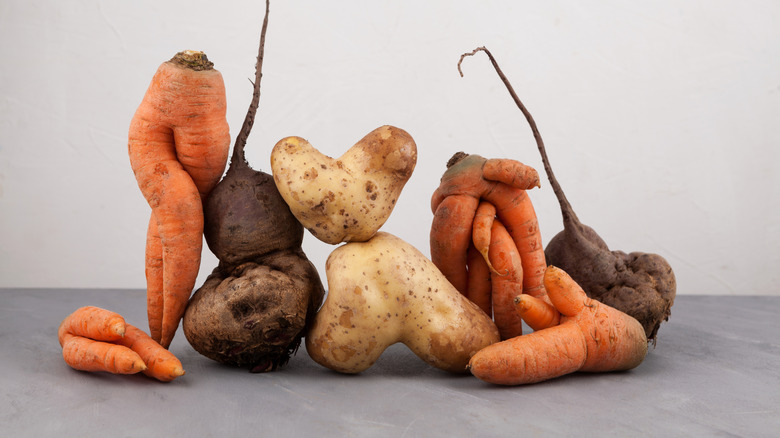 Imperfect root vegetables