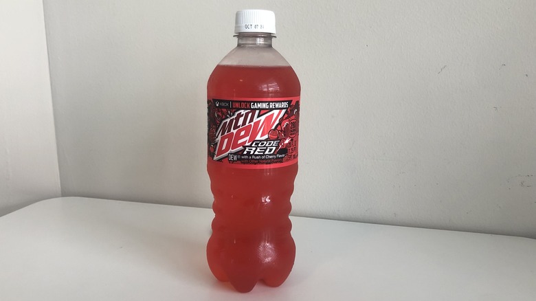 Code Red Mountain Dew bottle