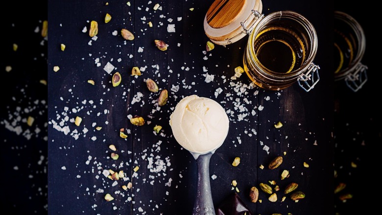 Ice cream and olive oil