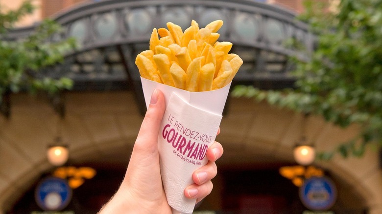 cone of French Fries from Hollywood Catering Food Truck