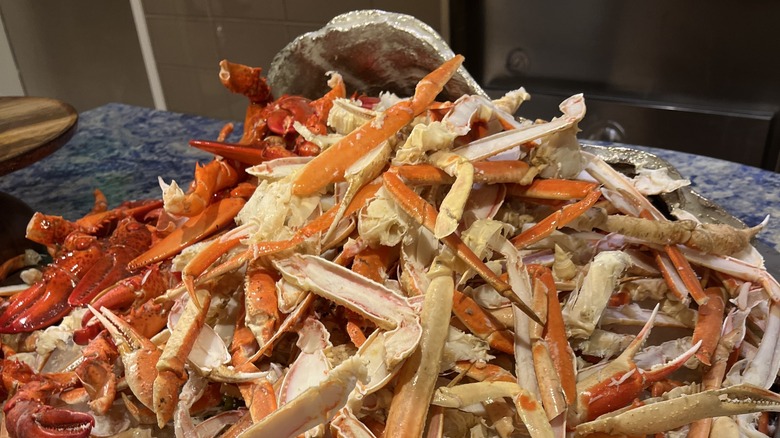 Fresh crab legs at a Las Vegas buffet