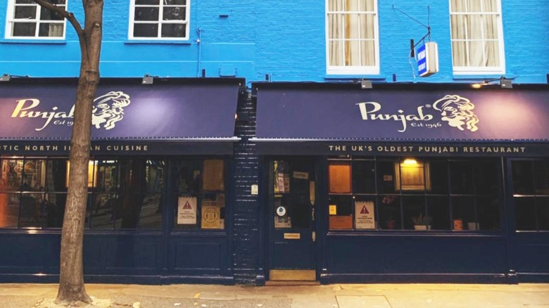 exterior of Punjab Restaurant in Convent Garden, London