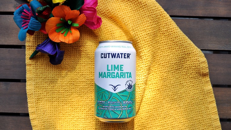 A can of Cutwater Lime Margarita