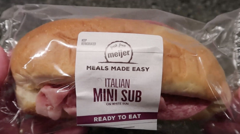 Meijer Italian sub in wrapping