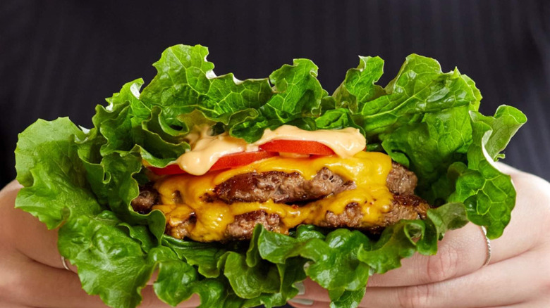 Protein-style burger