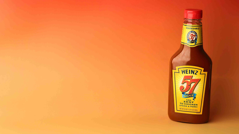 Heinz 57 sauce is displayed.