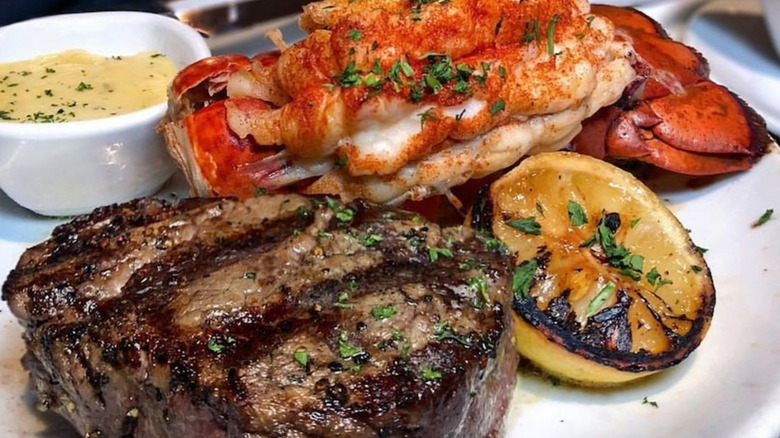 steak and lobster from Fleming's Prime Steakhouse