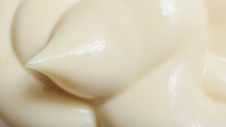 Close up of mayonnaise