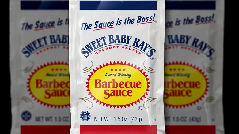 packet of Sweet Baby Ray's Barbecue Sauce