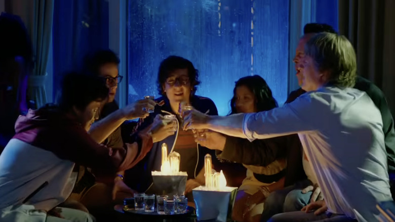 A scene in The Internship where characters drink in a bar
