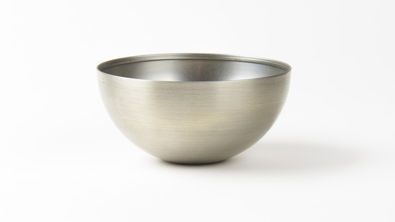 Mixing bowl on white background