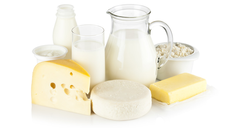 assorted dairy products