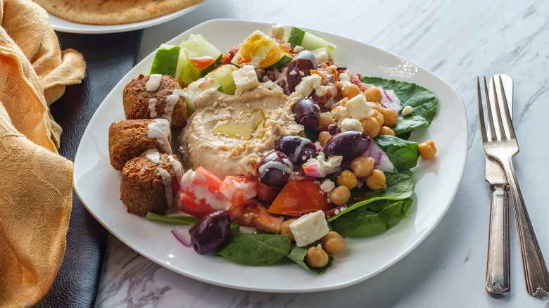 Loaded Mediterranean salad