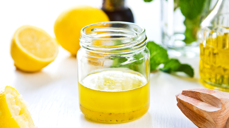 Homemade lemon vinaigrette