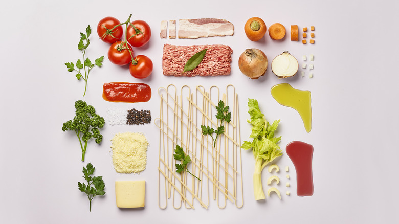 Ingredients laid out neatly