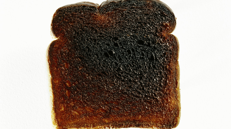 Slice of burnt toast