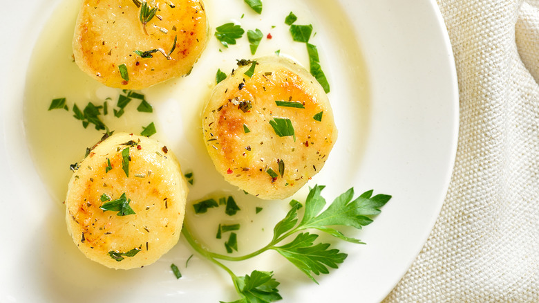 Vegetarian fondant potatoes 