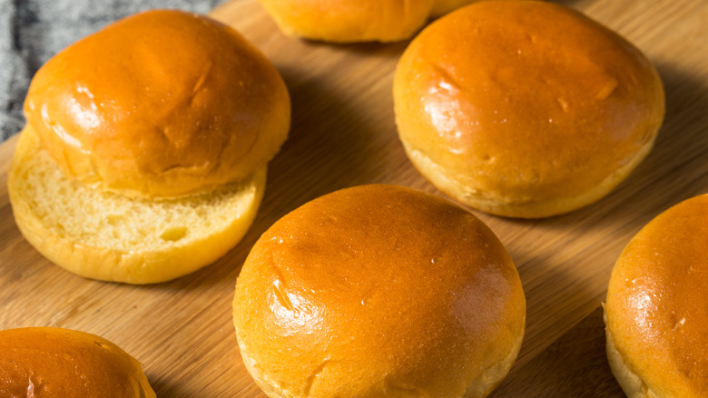 Brioche hamburger buns