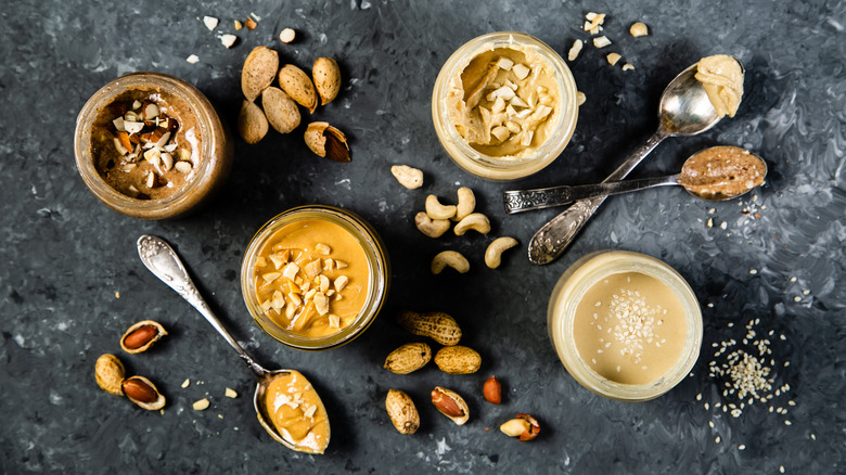 assorted nuts and nut butters