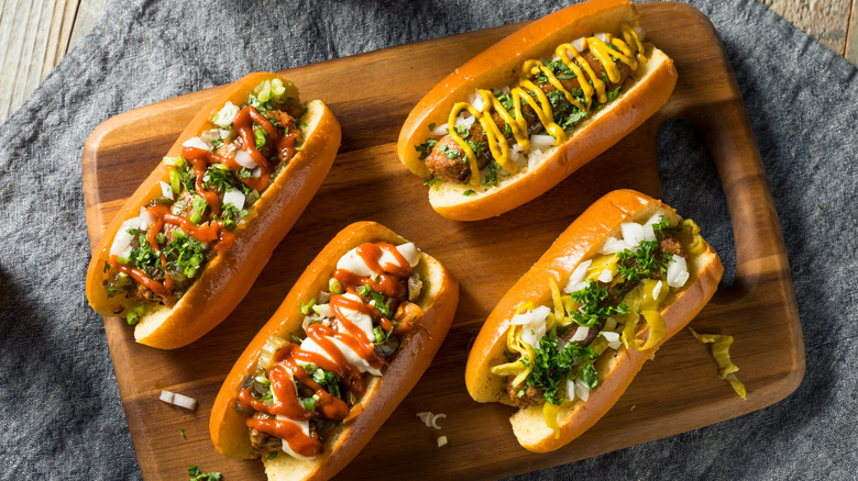 Plant-based hot dogs